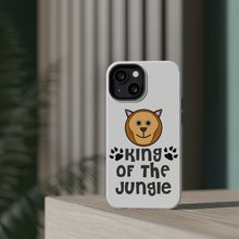 DistinctInk ToughCase for Apple iPhone, Compatible with MagSafe Charging - King of the Jungle - Lion