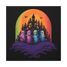 DistinctInk Canvas Wall Art with Discover Your True Path for Halloween LGBTQ+ Pride