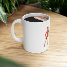 DistinctInk Glossy White Coffee / Tea Mug - Beginner at Some Things Black Belt in Shopping