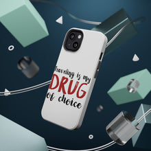 DistinctInk ToughCase for Apple iPhone, Compatible with MagSafe Charging - Traveling is My Drug of Choice