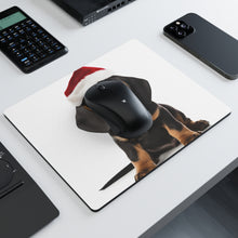 DistinctInk Mouse Pad - 1/4" Foam Rubber - Black and Tan Coonhound Puppy