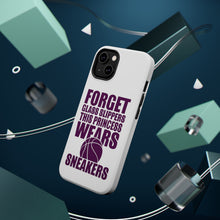 DistinctInk ToughCase for Apple iPhone, Compatible with MagSafe Charging - Forget Glass Slippers Princess Wears Sneakers