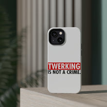 DistinctInk ToughCase for Apple iPhone, Compatible with MagSafe Charging - Twerking is Not a Crime