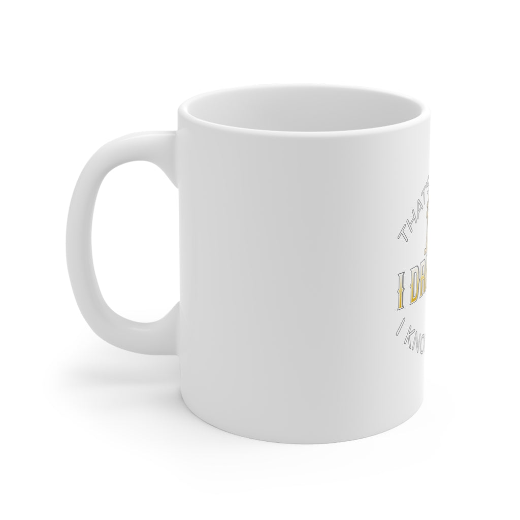 Glossy White Coffee / Tea Mug - I Drink Beer & I Know Things, view 2