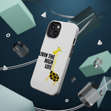 DistinctInk ToughCase for Apple iPhone, Compatible with MagSafe Charging - Livin the High Life - Giraffe