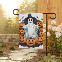 DistinctInk Garden & House Banner / Flag with Ghost Skeleton Pumpkins Pattern Design for Halloween