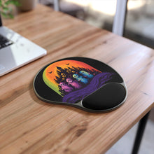 DistinctInk Mouse Pad with Wrist Rest  with Discover Your True Path Design for Halloween  LGBTQ+ Pride