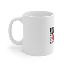 DistinctInk Glossy White Coffee / Tea Mug - Intensity Isn't A Perfume