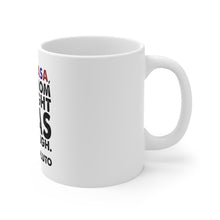 DistinctInk Glossy White Coffee / Tea Mug - Dear NASA, Your Mom Thought I Was Big Enough Pluto