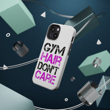 DistinctInk ToughCase for Apple iPhone, Compatible with MagSafe Charging - Gym Hair Don't Care