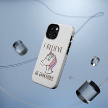 DistinctInk ToughCase for Apple iPhone, Compatible with MagSafe Charging - I Believe in Unicorns