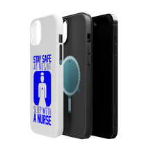 DistinctInk ToughCase for Apple iPhone, Compatible with MagSafe Charging - Stay Safe at Night Sleep With a Nurse