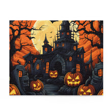 DistinctInk Jigsaw Puzzle with Darkness Falls on Halloween Design for Halloween