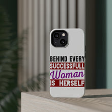 DistinctInk ToughCase for Apple iPhone, Compatible with MagSafe Charging - Behind Every Successful Woman is Herself