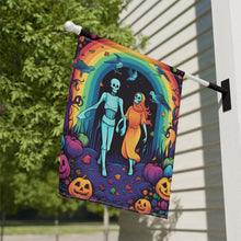DistinctInk Garden & House Banner Flag with The Enduring Beauty of Writing Design for Halloween  LGBTQ+ Pride