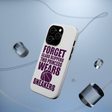 DistinctInk ToughCase for Apple iPhone, Compatible with MagSafe Charging - Forget Glass Slippers Princess Wears Sneakers
