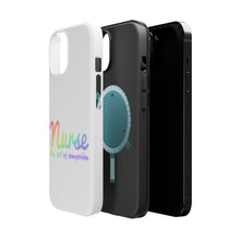 DistinctInk ToughCase for Apple iPhone, Compatible with MagSafe Charging - Nurse An Art of Compassion