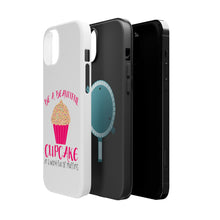 DistinctInk ToughCase for Apple iPhone, Compatible with MagSafe Charging - Be a Beautiful Cupcake in a World of Muffins
