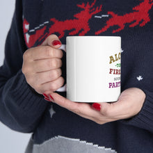 DistinctInk Glossy White Coffee / Tea Mug - Alcohol Tobacco Firearms? Sounds Like a Party