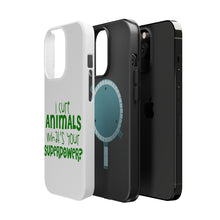 DistinctInk ToughCase for Apple iPhone, Compatible with MagSafe Charging - I Cure Animals What's Your Superpower