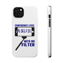 DistinctInk ToughCase for Apple iPhone, Compatible with MagSafe Charging - Confidence Level Selfie with No Filter
