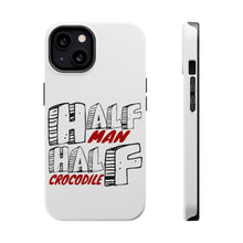 DistinctInk ToughCase for Apple iPhone, Compatible with MagSafe Charging - Half Man Half Crocodile
