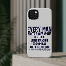 DistinctInk ToughCase for Apple iPhone, Compatible with MagSafe Charging - Every Man Wants Wife Who is Beautiful