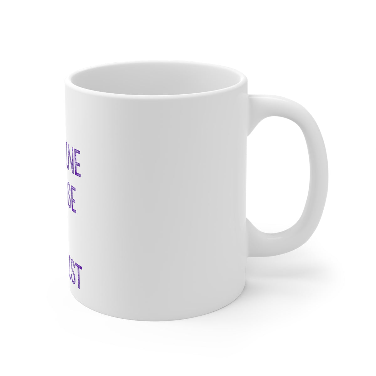 Glossy White Coffee / Tea Mug - I'm Feminine Because I'm Feminist, view 3