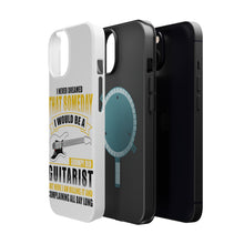 DistinctInk ToughCase for Apple iPhone, Compatible with MagSafe Charging - Never Dreamed I'd Be Grumpy Old Guitarist