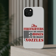 DistinctInk ToughCase for Apple iPhone, Compatible with MagSafe Charging - Firefights Have Longest Hoses and Biggest Nozzles