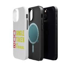 DistinctInk ToughCase for Apple iPhone, Compatible with MagSafe Charging - Single Taken Busy Playing Baseball