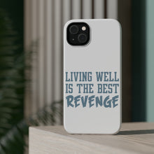 DistinctInk ToughCase for Apple iPhone, Compatible with MagSafe Charging - Living Well is The Best Revenge