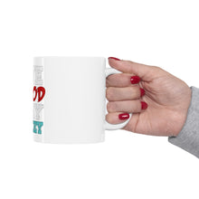 DistinctInk Glossy White Coffee / Tea Mug - Give Blood Play Hockey