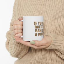 DistinctInk Glossy White Coffee / Tea Mug - If You Can Read This Brink Me a Whiskey