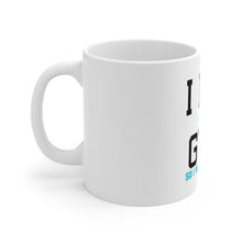 DistinctInk Glossy White Coffee / Tea Mug - I Hit the Gym So I Won't Hit You