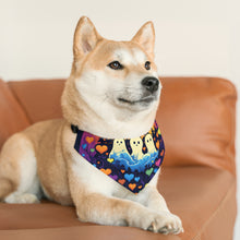 DistinctInk Adjustable Pet Banana Collar with A Life Of Adventure Design for Halloween LGBTQ+ Pride