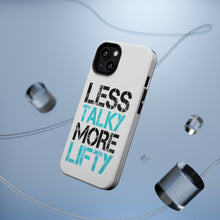 DistinctInk ToughCase for Apple iPhone, Compatible with MagSafe Charging - Less Talky More Lifty