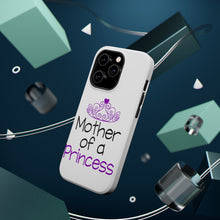 DistinctInk ToughCase for Apple iPhone, Compatible with MagSafe Charging - Mother of a Princess