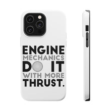 DistinctInk ToughCase for Apple iPhone, Compatible with MagSafe Charging - Engine Mechanics Do It With More Thrust