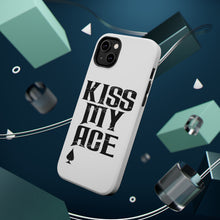 DistinctInk ToughCase for Apple iPhone, Compatible with MagSafe Charging - Kiss My ACE - Poker Blackjack Gambling