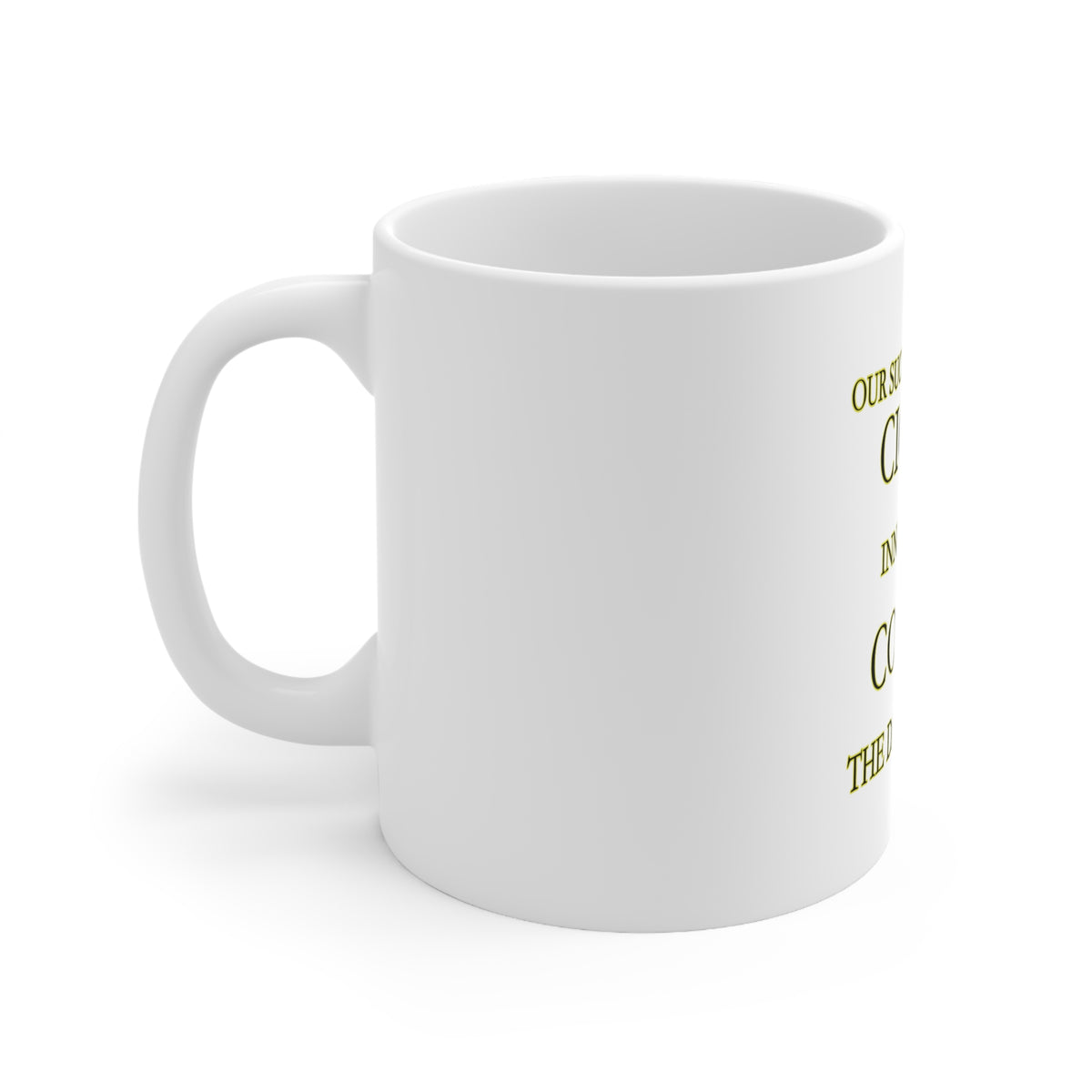 Glossy White Coffee / Tea Mug - Success Formula - Cigars & Coffee, view 2