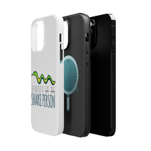 DistinctInk ToughCase for Apple iPhone, Compatible with MagSafe Charging - Definitely a Snake Person