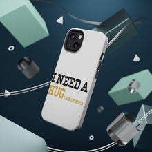 DistinctInk ToughCase for Apple iPhone, Compatible with MagSafe Charging - I Need a HUGlass of Beer