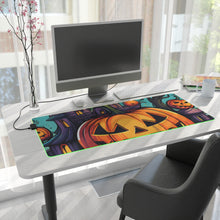 DistinctInk LED Gaming Mouse Pad with Trick or Treat Parade Design for Halloween