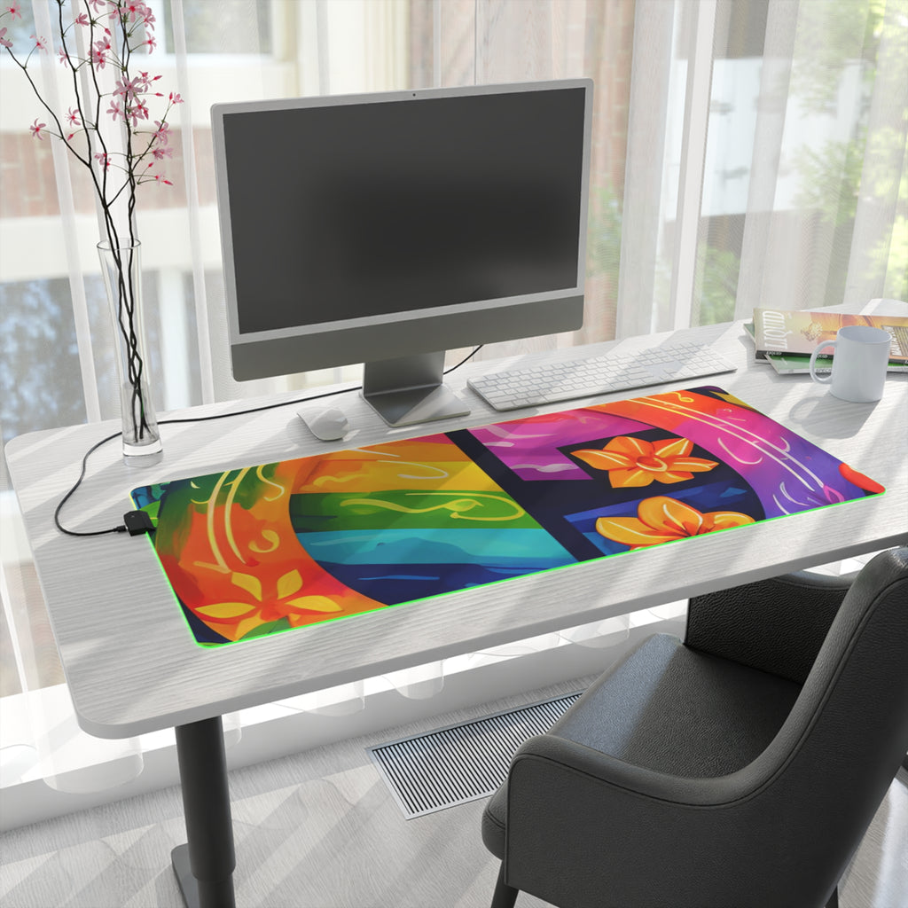 LED Gaming Mouse Pad with The Road to Fulfillment Design for LGBTQ+ Pride, view 28