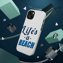DistinctInk ToughCase for Apple iPhone, Compatible with MagSafe Charging - Life's a Beach