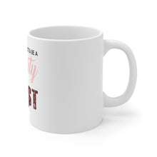 DistinctInk Glossy White Coffee / Tea Mug - Sometimes You Gotta be a Beauty & A Beast
