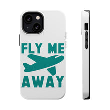 DistinctInk ToughCase for Apple iPhone, Compatible with MagSafe Charging - Fly Me Away - Travel