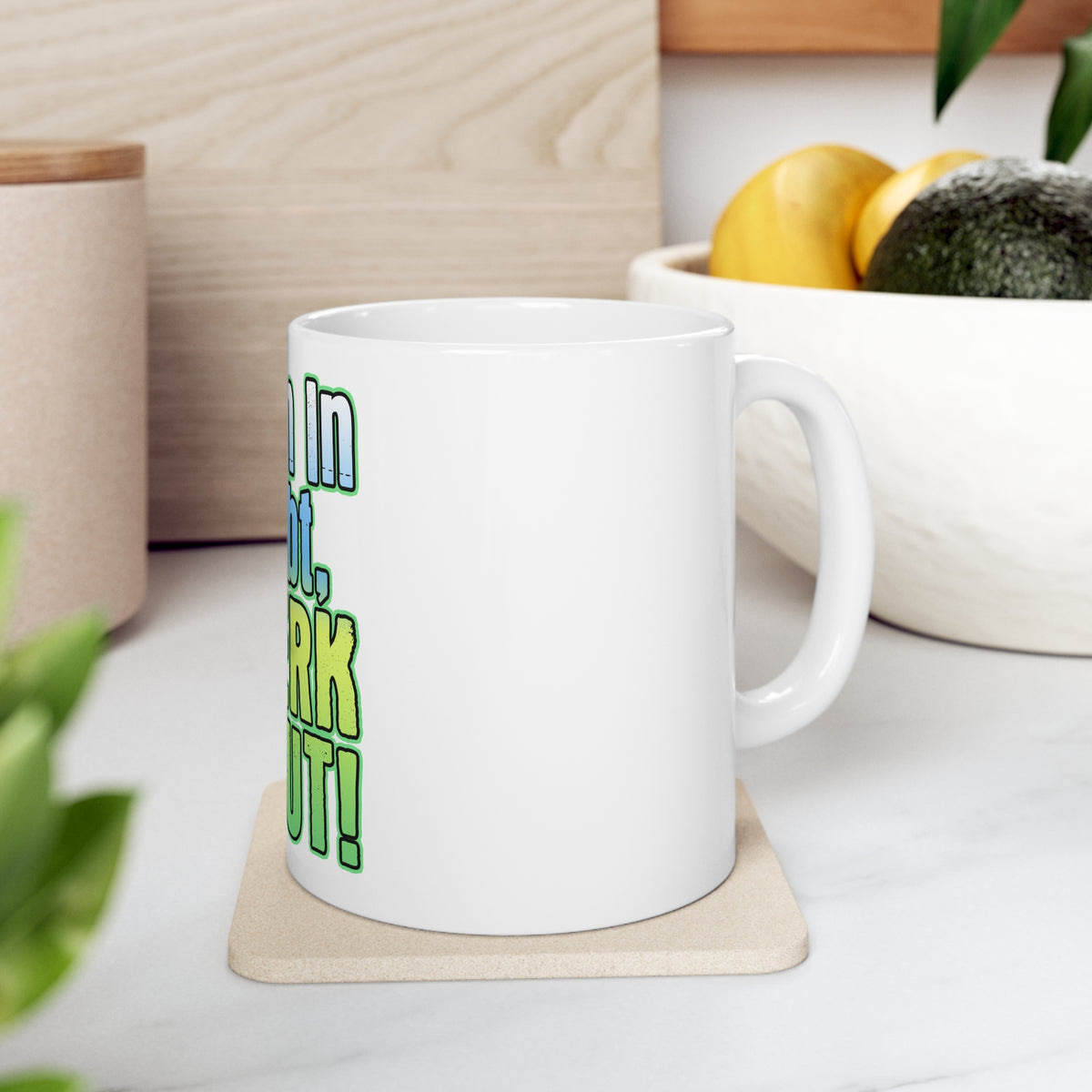 Glossy White Coffee / Tea Mug - When in Doubt Twerk it Out, view 7