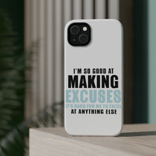 DistinctInk ToughCase for Apple iPhone, Compatible with MagSafe Charging - I'm So Good at Making Excuses